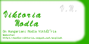 viktoria modla business card